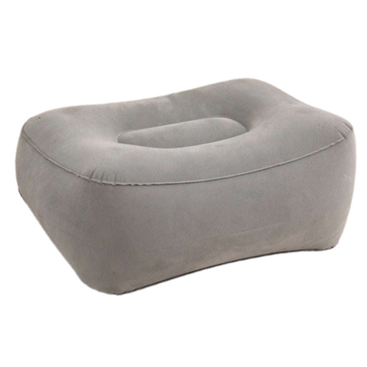 Grey Foot stool, foot rest inflatable cushion for posture and body ergonomics care