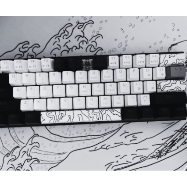 4 Pc Arty Keycaps Japanese Style for Mechanical Keyboard for most Switches