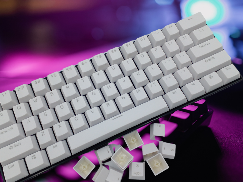 White 104 Pcs Backlit Keycap Set Universal Mechanical Keyboard all Switches