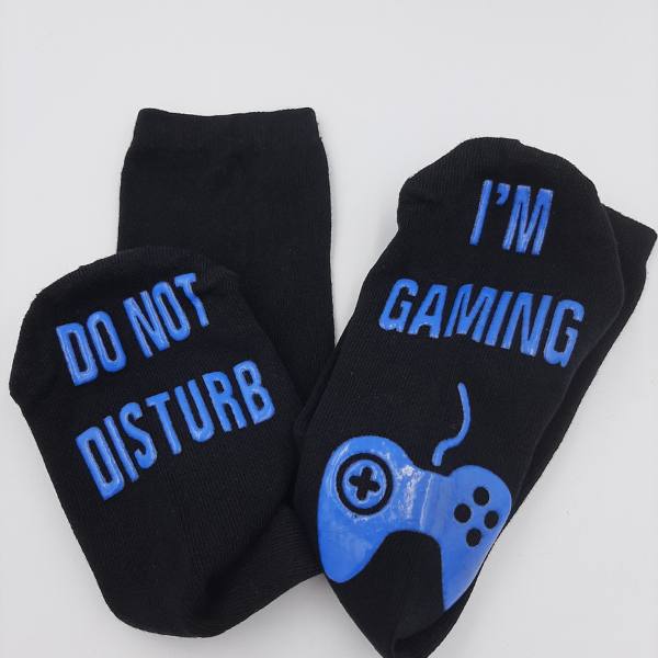 Gaming Socks for Gamers in Blue Funkiest Gift for Gaming