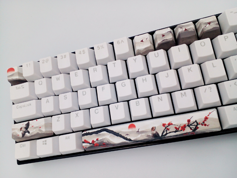 8 Pc Keycaps Japanese Cherry Custom Mechanical Keyboard fits most Switches