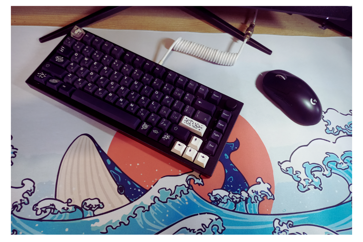 XXL Gaming Mousepad or Desk Mat in Trending Japanese Big Wave Art