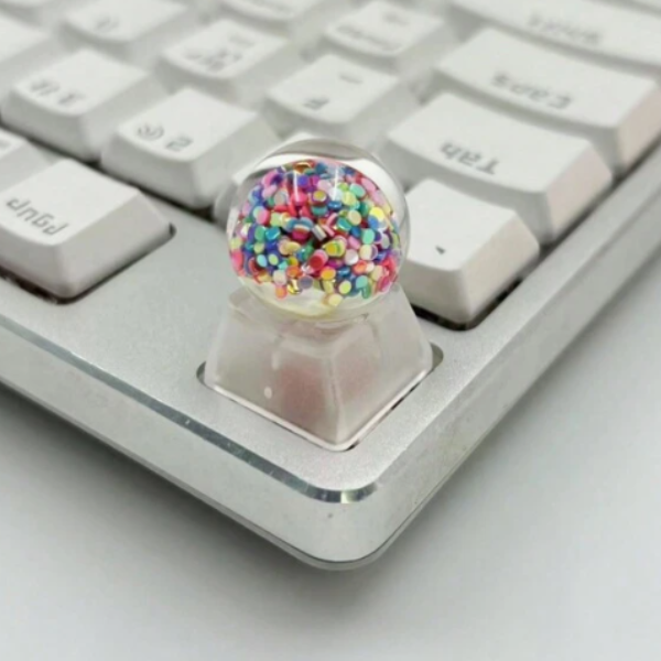 1 Keycap Multi color Artisan Resin Light-transmittable for  Mechanical Keyboard