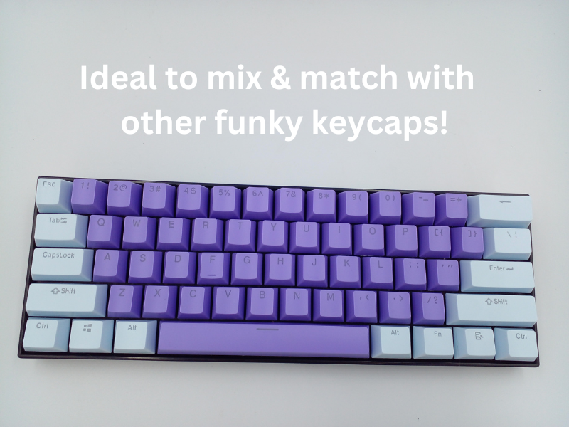 Purple 104 Pcs Backlit Keycaps Universal Mechanical Keyboard all Switches