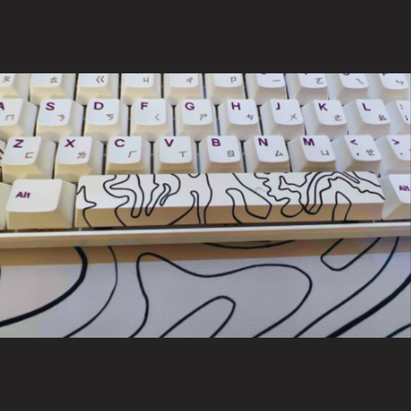 4 Pc Arty Keycaps Japanese Style for Mechanical Keyboard for most Switches