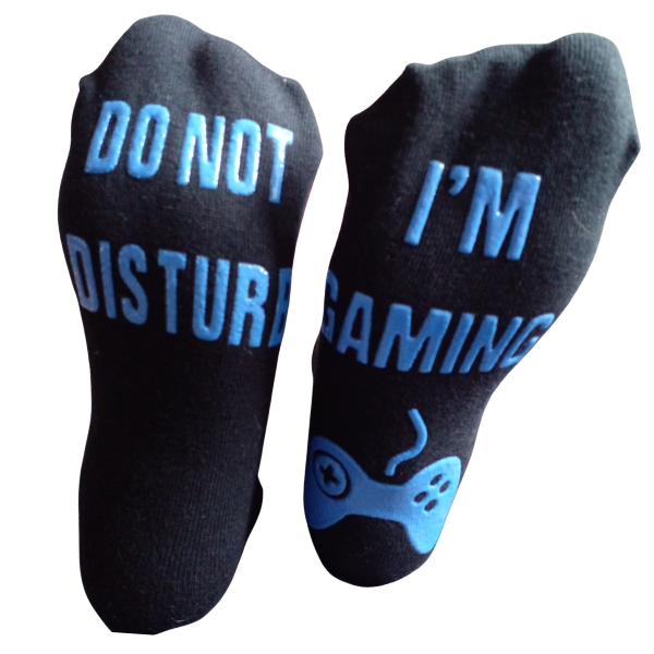 Gaming Socks for Gamers in Blue Funkiest Gift for Gaming