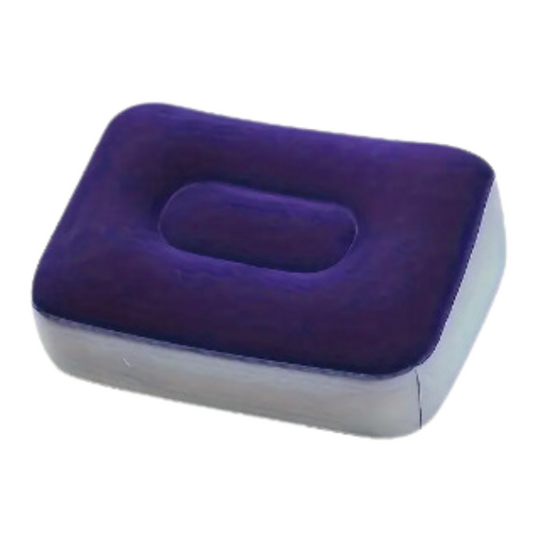 Blue Foot stool, foot rest inflatable cushion for posture and body ergonomics care